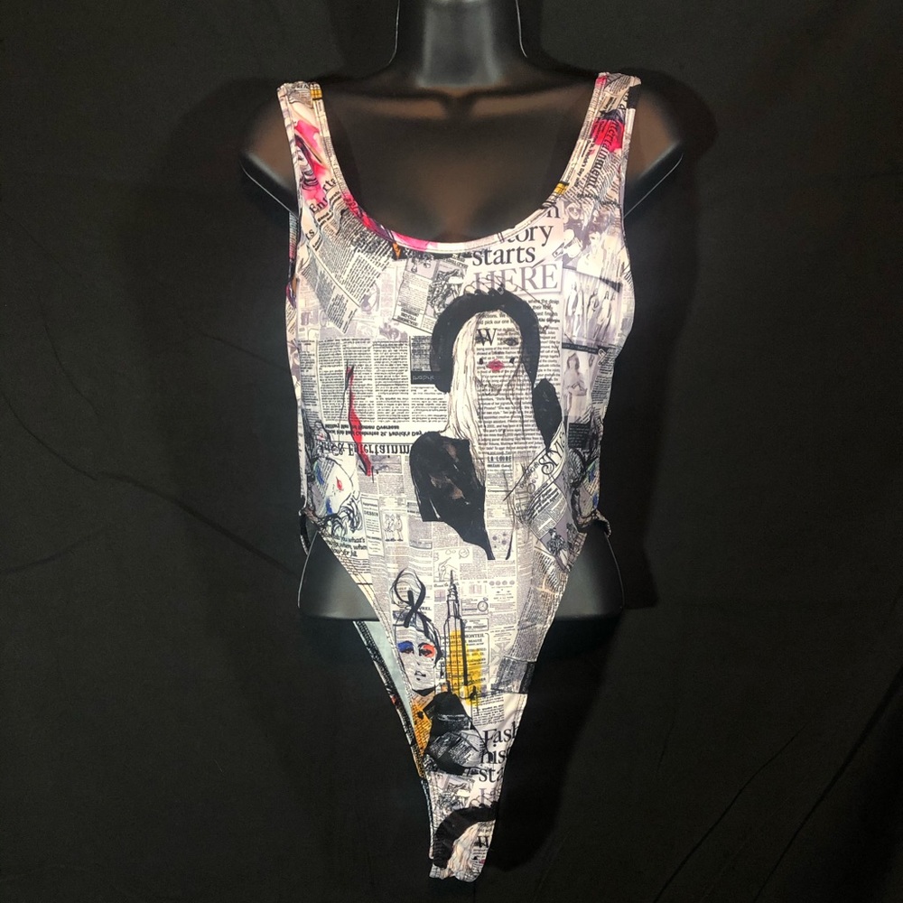 Fashion Nova Good times bodysuit size Large NWOT